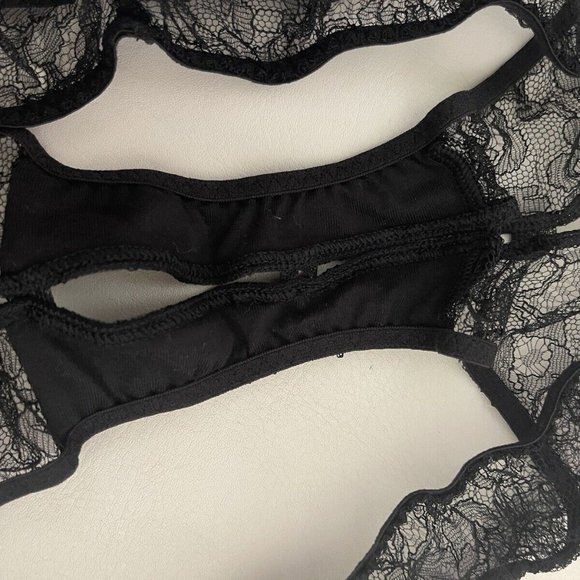 NWT Agent Provocateur ANNOUSHKA Ouvert Brief L/4 Black Orig $270 VERY RARE! - Picture 6 of 8